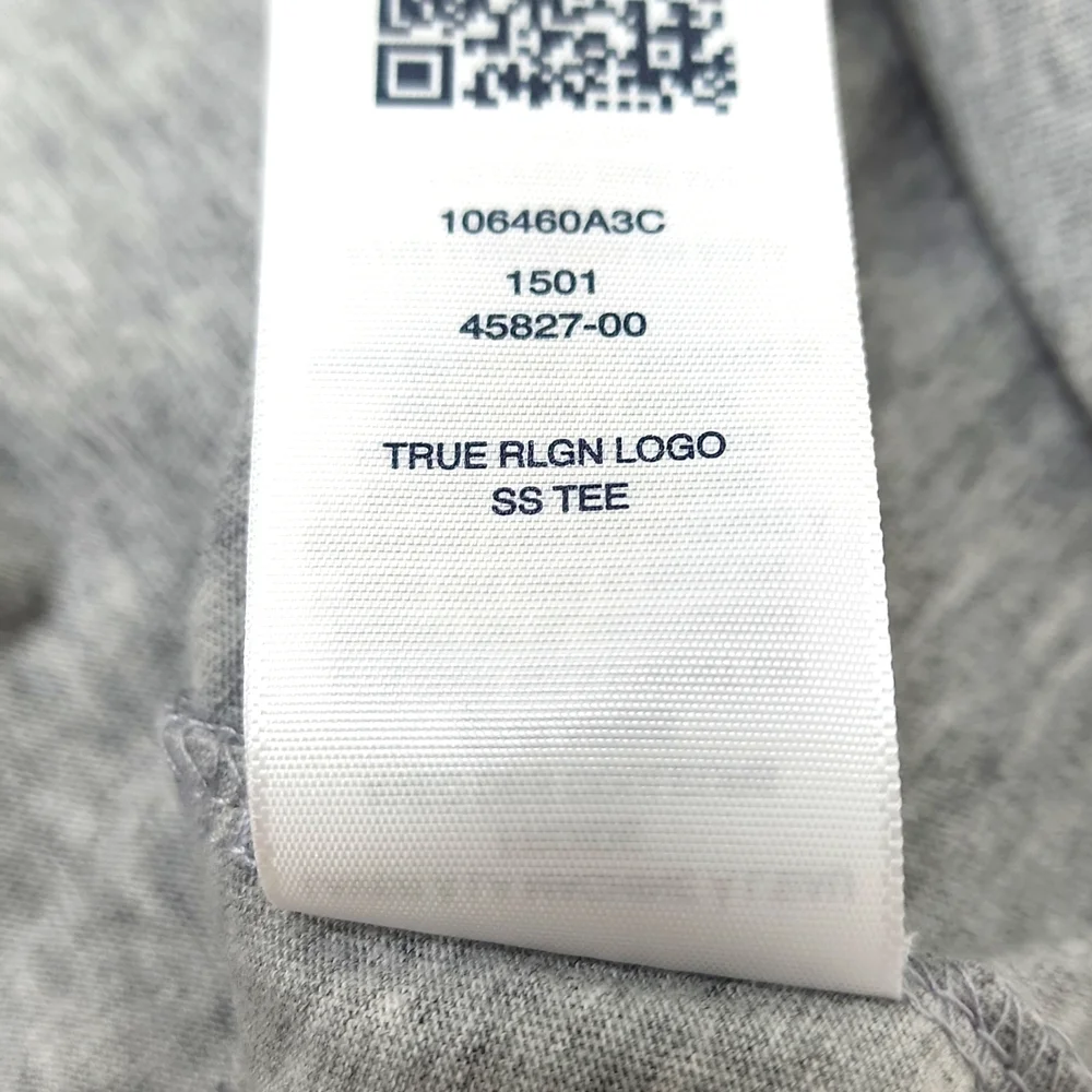TRUE RELIGION HEATHER GREY TSHIRT EXTRA EXTRA LARGE